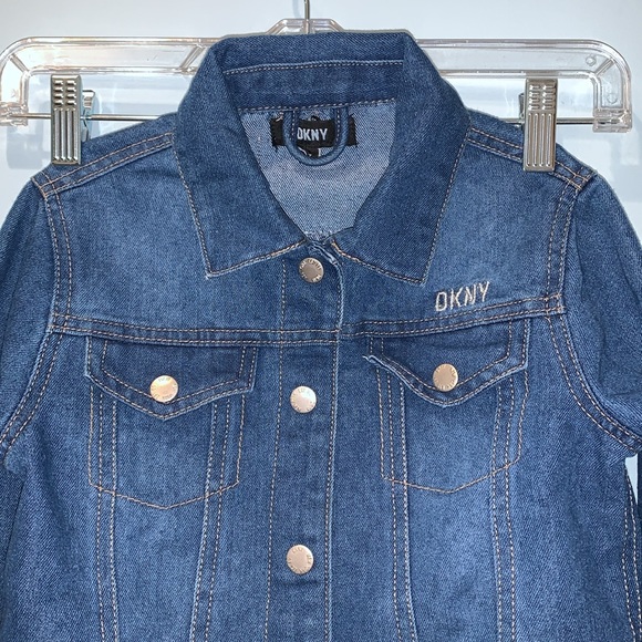 DKNY Girls Denim Jacket Size 7 - Picture 2 of 8